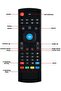 MX3 Mini Wireless Air Mouse, Multi-Functional 2.4G Fly Mouse with Motion Sensitive Gaming Grip for 3-Gsensor HTPC Mini PC PS3/4 Xbox 360 Android Smart TV Box 3Gyro with battery - 3