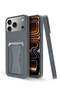 iPhone 17 Pro Max 5G 2025 Silicone TPU Card Holder with Hand Grip Case | Slim Shockproof Wallet Cover