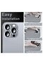 Designed for iPhone 14 Pro Max / 14 Pro Camera Lens Protector, 3D Alloy Metal and Tempered Glass Camera Screen Protector, Full Coverage Protection (Black) - 5