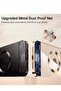 Magnetic Matallic Glossy Clear for iPhone 14 Pro Max Case with Full Camera Cover - 4