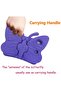 iPad 9th 8th 7th Gen Case Kids Girls, Cute Butterfly Shockproof EVA Foam Stand Cover - 4