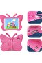 iPad Case for Kids, 3D Cartoon Butterfly Non-Toxic EVA Light Weight Kid Proof Shockproof with Kickstand - 4