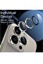 Camera Lens Protector for iPhone 15 Pro/Pro Max, 9H Tempered Glass Metal Ring Cover, HD Clear, 3-Pack - 2