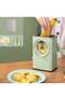 Manual Rotary Cheese Grater Shredder with Wider Hopper 3 Interchangeable Blades Round Mandolin Drum Slicer Julienne Grinder for Cheese, Vegetables, Potatoes and Nuts, Cyan - 3