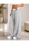 Women's White Belt Stylish Clothing Comfortable Fit Casual Sweatpants - 4