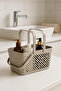 5-Piece Gray Basket with Handles Multi-Purpose Kitchen Bathroom Organizer Set - 2