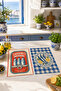 Sardines Fish Canned Blue Checkered Marine Summer Decorative Retro 2-Piece Kitchen Towel Set 35X55 - 6