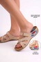 Beige Heel Spur Gel Sole Orthopedic Daily Women's Slippers - 2