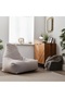 Mighty Suede Bean Bag - Made in UK Premium Quality Beans Bag (Stone) - 2