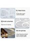 6-Ring LED Flush Mount Ceiling Light, 31 inch Dimmable 75W, Remote Controlled 3000K-6500K, Modern Metal Finish, Perfect for Living Room, Kitchen, Bedroom, Office, Bedroom Lighting Modern Ceilin - 7
