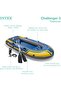 68370EP Challenger 3 Inflatable Boat Set: Includes Deluxe 48in Boat Oars and High-Output Pump – Triple Air Chambers – Welded Oar Locks – 3 Person – 660lb Weight Capacity - 4