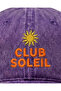 ''Club Soleil'' Embroidered Washed Hat /''Sun Club'' Embroidered Washed Baseball Cap - 3