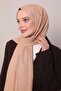 شال تينسل مسطح بلون القهوة الحليبية - 2