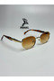 Pery Kahve Sunglasses Oval Gold Frame Brown Organic Glass 50 Ekartman - 4