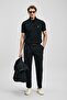 111040230 Laon Smart Polo Collar T-Shirt Men's T-Shirt Black - 3