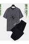 Unisex Oversize Shorts Set Short Sleeve T-Shirt Comfortable Fit Summer Casual Sports