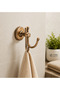 Antique Vintage Robe Rack Antique Hanger Brass Premium Stainless Bathroom Hanger - 2