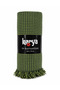 Karya Tv Blanket 130X170 cm Plaid Patterned Soft Green Shawl