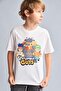 100% Cotton Stumble Guys Licensed New Regular Fit Crew Neck Short Sleeve Ecru T-Shirt Boys H5 - 3