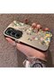 Infinix Hot 60 5g Compatible Silicone Edge Hard Back Case Couple Phone Case with Floral Pattern - 2