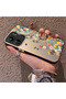 Redmi 13C Compatible Silicone Edge Hard Back Case Couple Phone Case with Floral Pattern - 2