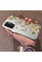 Samsung Galaxy A26 Compatible Silicone Edge Hard Back Case Couple Phone Case with Floral Pattern - 2