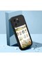 Silicone Couple Phone Case for Tecno Spark 40 Compatible Black Floral Pattern Camera Protective Case