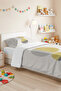 Geometric Yellow Gray Young Room Single Pique Set - Minimal 160X220 cm Quilted Bedspread - 2