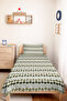 Green Geometric Modern Single Duvet Set - Minimal 160X220 cm Bedspread with White Stripes - 6