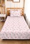 Pink Swan Girl's Pique Set - Pastel White Baby Room Seasonal Bedspread - 160X220 cm - 5