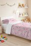 Pink Balloon Girl's Pique Set - Striped White Baby Room Seasonal Bedspread - 160X220 cm - 5