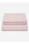 Single Duvet Cover Set 100% Cotton Plain Powder Pink Duvet Cover Set with Pillowcases - 2