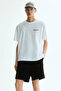 Fitilli Kadife Şort Loose Fit