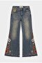 Women's Tint 4W6-8 Flare Fit Comfort Fabric Embroidery Design Denim Jean - 2