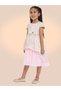 Girls Jacquard Festive Dress with Bow Detail - 3
