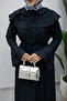 Baby Collared Buttoned Dress Tsd260250 Navy Blue - 4