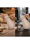 1L Vacuum Flask Dallah Arabic Coffee Thermos Double Wall Hot Cold Jug with Grip Handle Beige DKW03 - 5
