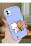Realme C11 2021 Compatible Case Camera Protector Blue Silicone Couple Phone Case Cute Pattern