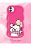 Samsung Galaxy A04 Compatible Case Camera Protector Red Silicone Couple Phone Case Cat Pattern - 2