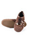 Genuine Leather Brown Suede Women's Sneaker - Rgn3196 - 5