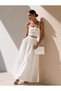 White Women's Patent Leather Shoulder Bag with Lots of Pockets, Daily and Handbag Use - 2