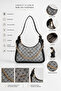 Women's Gray Dotted Chain Accessory Hand & Shoulder Bag 386 - 2
