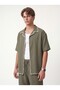 Stitched Detailed Shirt Shorts Set - 3