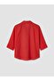 Lcw Vision Red Oversize Poplin Women's Shirt - 7