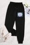 Unisex Fly Me to the Moon Printed Sweatpants