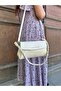 Women's New Season Knitted Detailed Adjustable Strap Luxury Hand and Shoulder Bag Size: 26 X 14 cm - 8