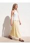 Trendlucky Skirt with Elastic Waist and Contrast Detail