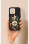 iPhone 15 Pro Max Compatible Compass Forest Pattern Silicone Case