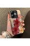 Infinix Smart 8 Pro Compatible Silicone Edge Hard Back Case Couple Phone Case with Floral Pattern - 3