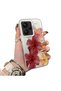 Redmi Note 13 Pro Plus 5g Compatible Silicone Edge Hard Back Case Couple Phone Case with Floral Pattern